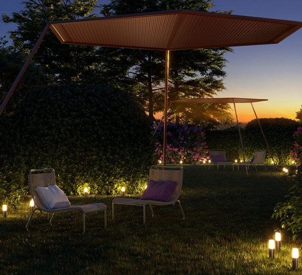 نورپردازی محوطه ویلا